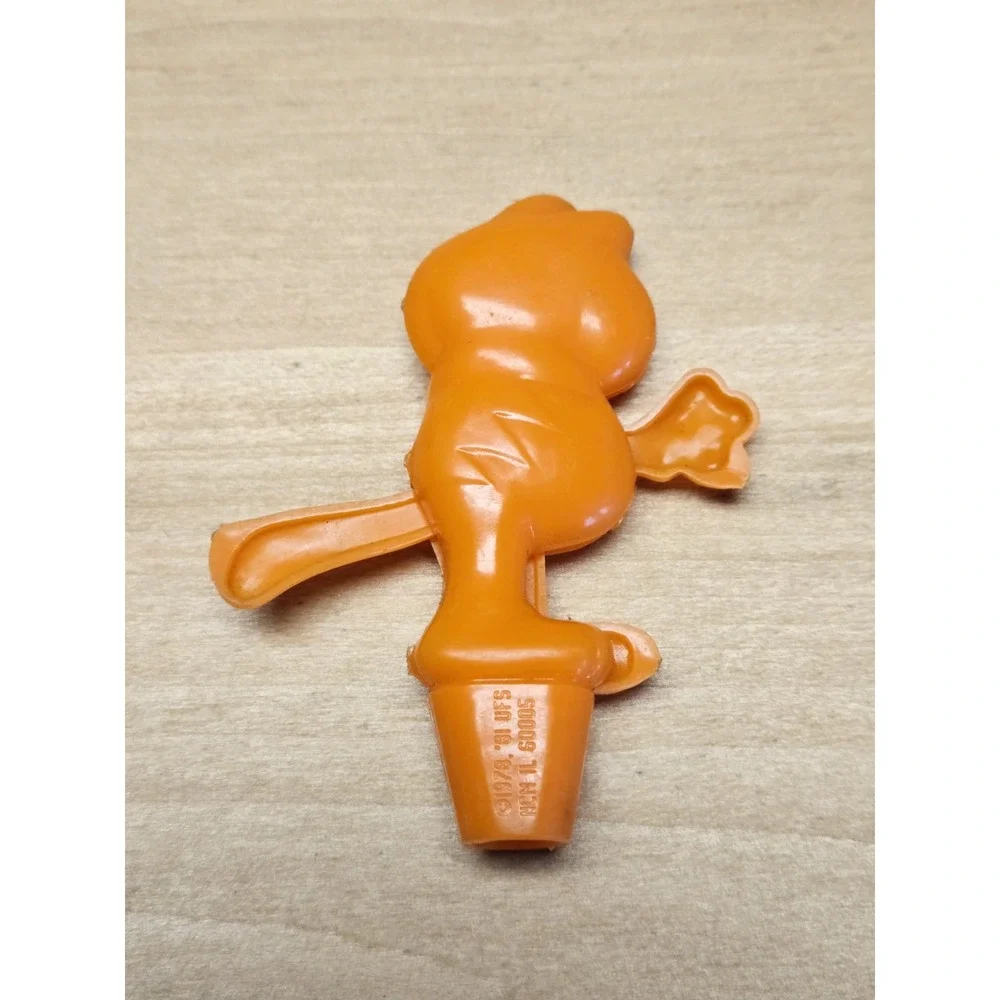 Vintage Garfield the Cat Pencil Topper 1978 Character Toy 2.5‎ inch Cute! Moves!
